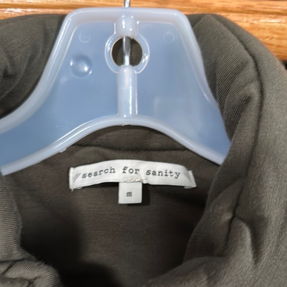 Olive Green Knit Puffer Jacket - Picture 2 of 5